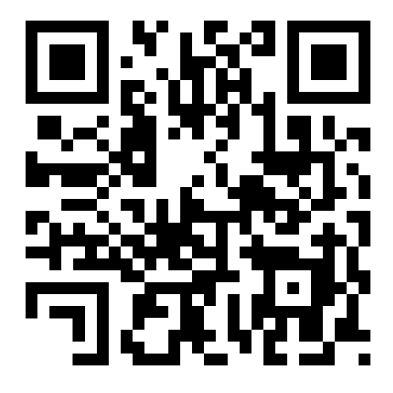 Uma representação gráfica de um QR Code com uma das Finder Patterns cobertas